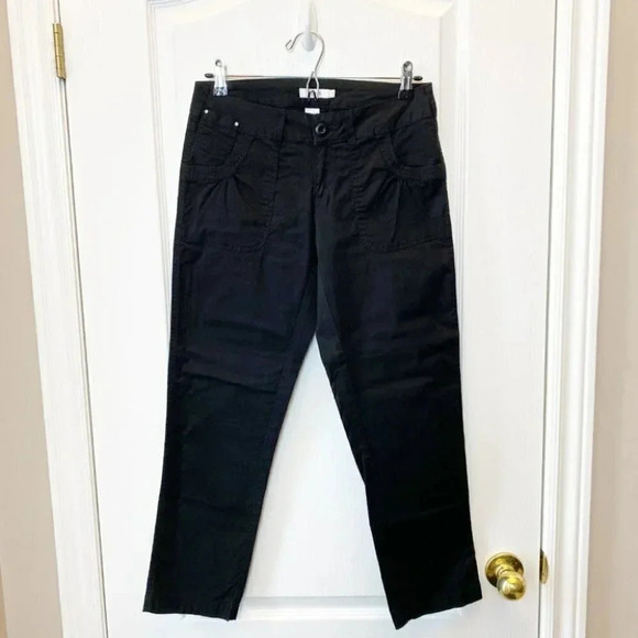 Ricki's Cropped Ankle Pants Black Cotton Capri Mid Rise Size 2 NWOT - Picture 14 of 15
